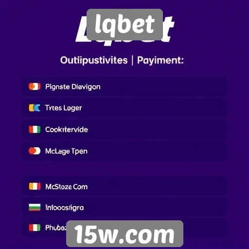 Métodos de pagamento aceitos no lqbet